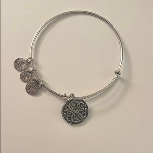 Silver Alex and Ani bangle bracelet
